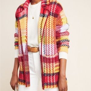 Anthropologie Multicolor Plaid Jacket